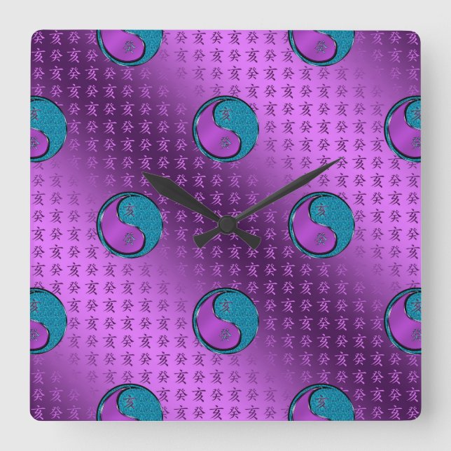 År för vattenvildsvin fyrkantig klocka (Framsida)