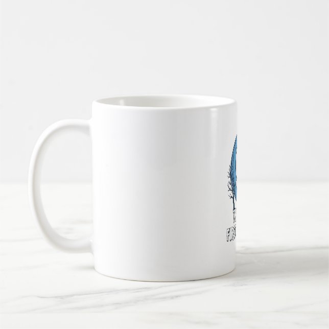 Är Första Halloween Spök Halvmåne Fladdermöss_1 Kaffemugg (Vänster)