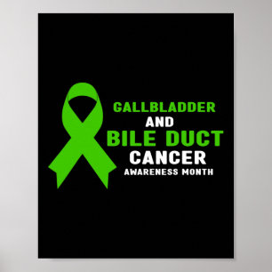 Är gallblåsa och gallgångscancer medvetenhet månad poster