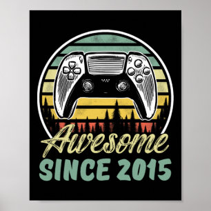 År Gammal Pojke Awesome Sedan 2015 Video Game 8th Poster