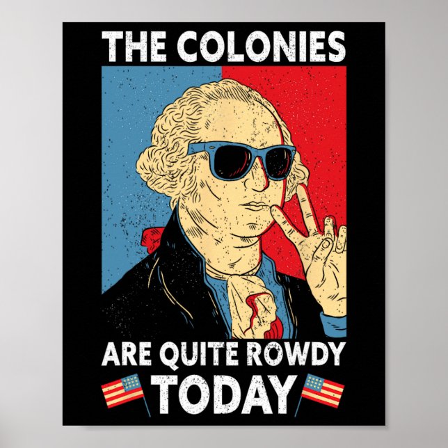 Är ganska högljudda självständighetsdag roliga 4 j poster (Framsidan)