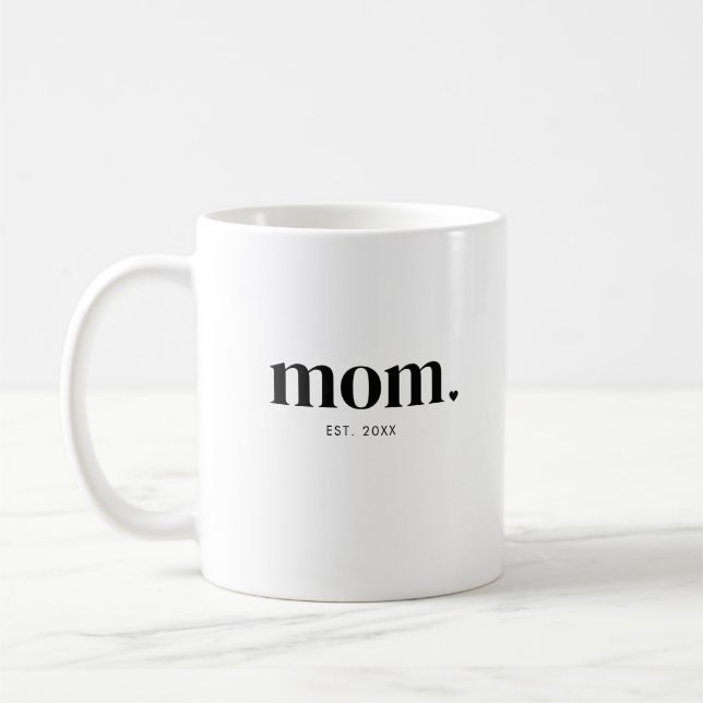 År grundat för mamma kaffemugg (Vänster)