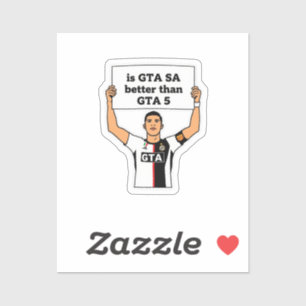 Är GTA SA bättre än GTA V påstående Klistermärken