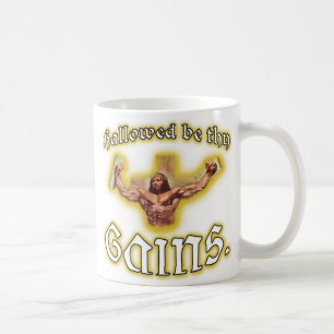 "Är Hallowed för muskelJesus för affärsvinster Kaffemugg