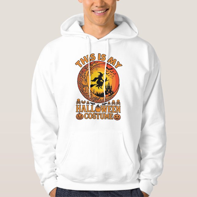 Är Halloween Kostym Häxslott Kittel Hoodie (Framsida)