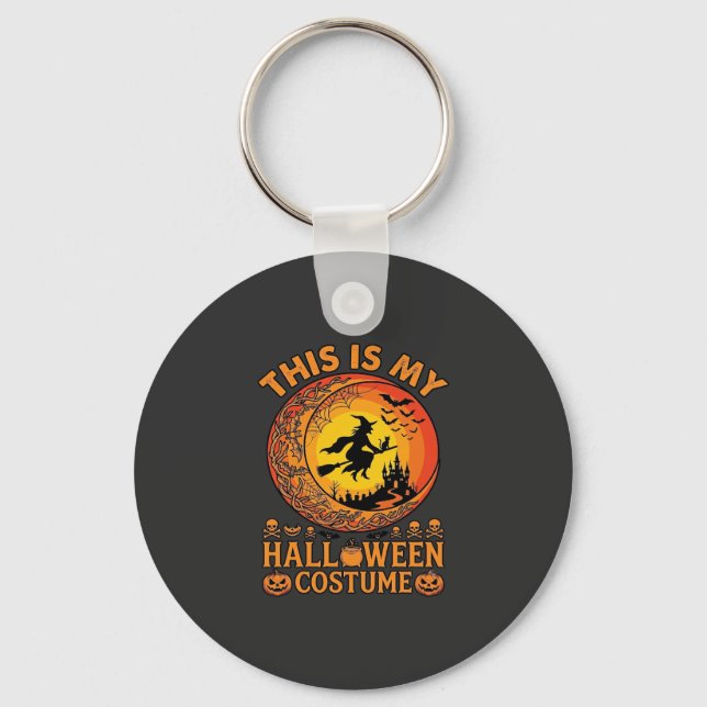 Är Halloween Kostym Häxslott Kittel Nyckelring (Framsida)