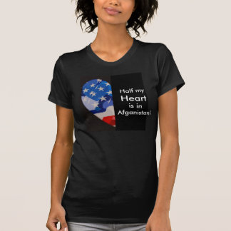Är halvan min hjärta i Afganistan! Tee Shirt