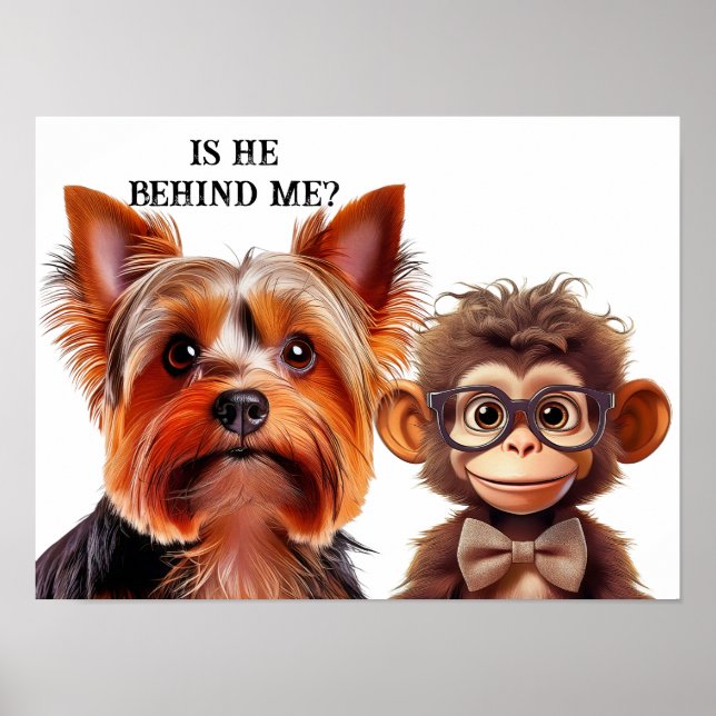 Är han bakom mig? poster (Framsidan)