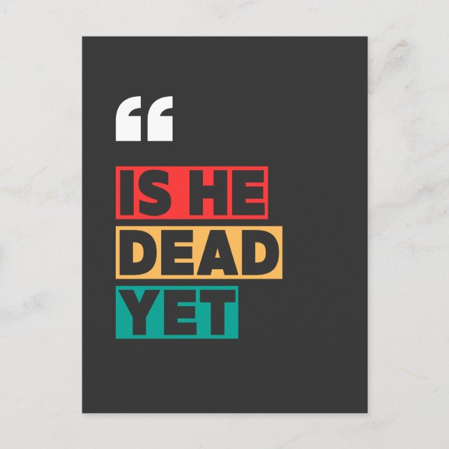är han död än vykort (Framsida)