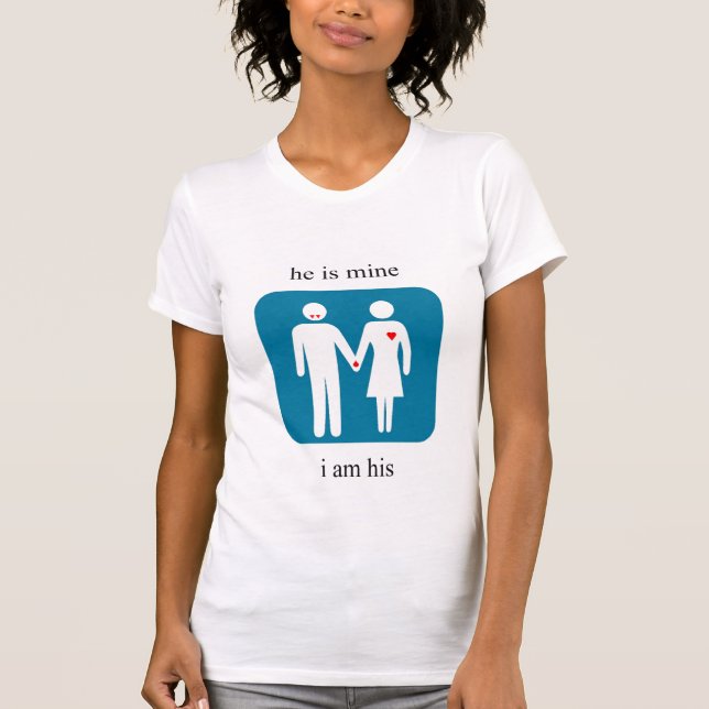 "Är han min…", T-tröja Tee Shirt (Framsida)