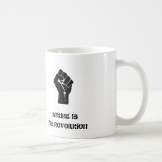 "Är handstil muggen för revolutionen" Kaffemugg