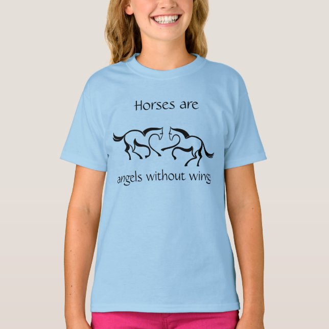"Är hästar änglar utan vingar ", T Shirt (Framsida)