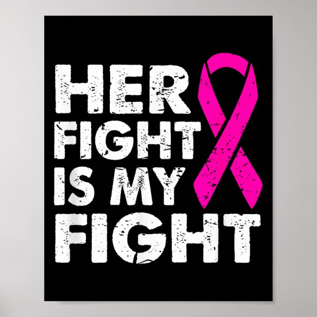 Är Hennes Kamp Kamp Bröstcancer Poster (Framsidan)