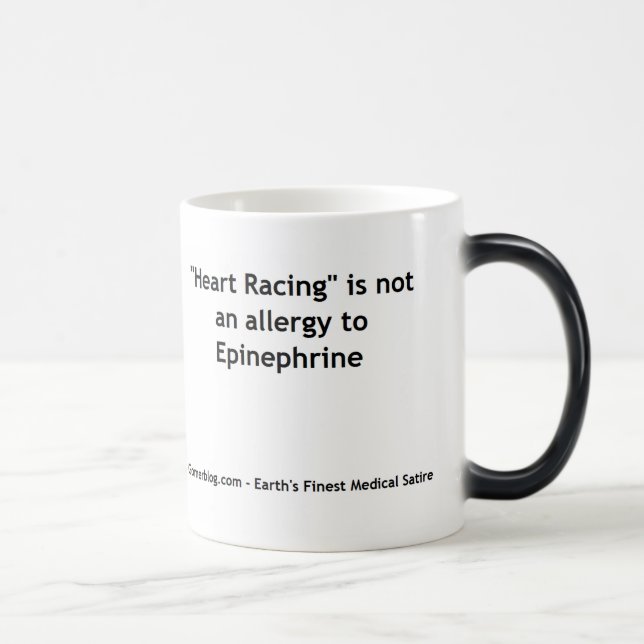 "Är hjärtatävla" inte en allergi till Epinephrine Magisk Mugg (Höger)