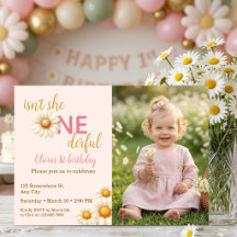 Är hon inte underbar 1-års födelsedags Daisy Foto