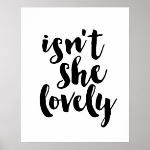 Är hon inte underbar poster? poster