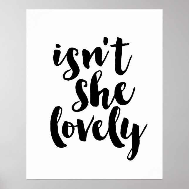 Är hon inte underbar poster? poster (Framsidan)