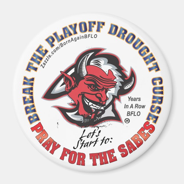 ÅR I EN RAD BFLO PRAY FÖR SABES MAGNET (Framsidan)