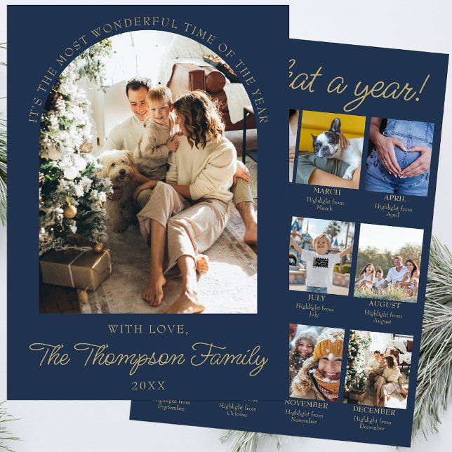 År i Granska vad som är ett års fotojulklapp Julkort (Skapare uppladdad)