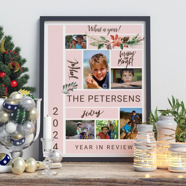 År i granskningsfamiljens fotosamlingslapp poster (Skapare uppladdad)