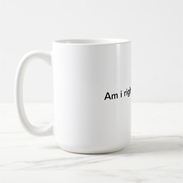 Är i höger eller är i höger kaffemugg (Vänster)