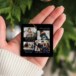 År i Moments-familjens fotosamling och bildtexter Julgransprydnad Keramik