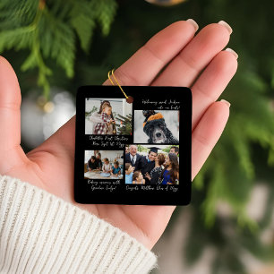År i Moments-familjens fotosamling och bildtexter Julgransprydnad Keramik