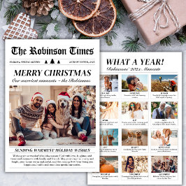 År i nyhetsbladet Unikt julfoto Julkort