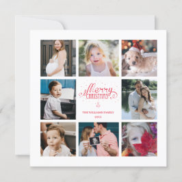 År i recension 8 - Helgdag för fotokollage Inbjudningar