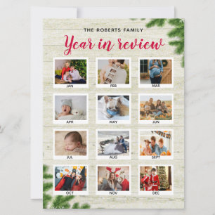 År i recensionen god jul 12 fotoredigerbart julkort