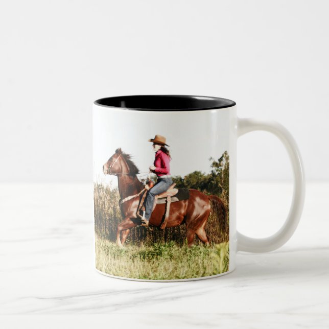 "Är ingen timme av liv… Två-Tonad Mugg (Höger)