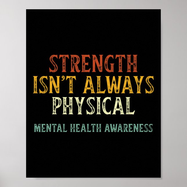 Är inte alltid fysisk psykisk hälsomedvetenhet poster (Framsidan)