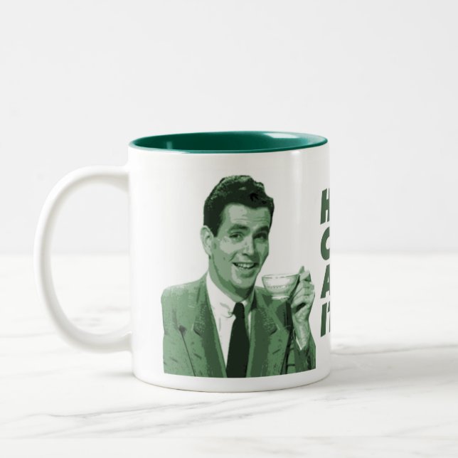 "Är inte det bjöd" - KoffeeKat Två-Tonad Mugg (Vänster)