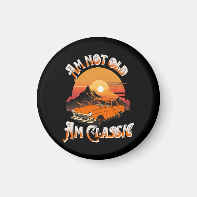 är inte gammal är klassiker magnet (Framsidan)