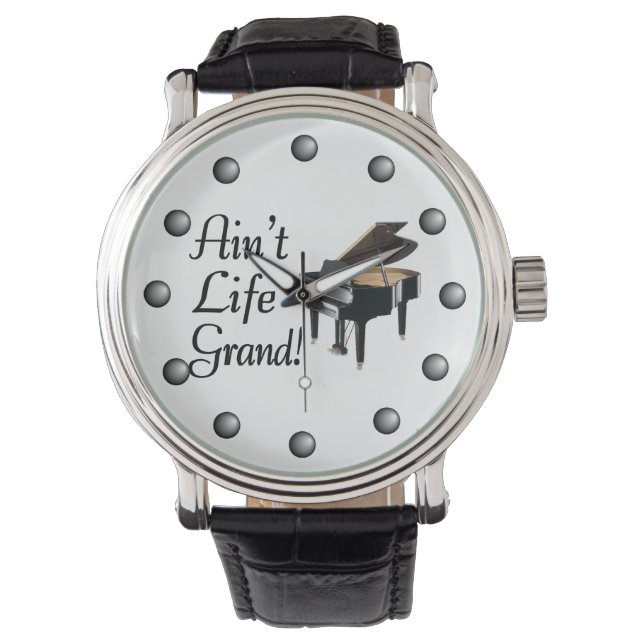 Är inte Life Grand Piano Armbandsur (Framsida)