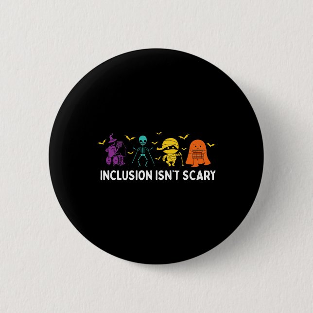 Är inte Scary Cute Boo Loving Ghost Halloween Knapp (Framsida)