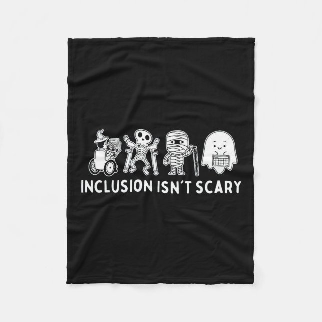 Är inte Scary Teacher Skeleton Ghost Cute Hallowee Fleecefilt (Framsidan)