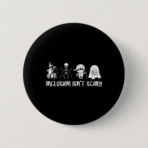 Är inte Scary Teacher Skeleton Ghost Cute Hallowee Knapp