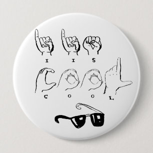 "ÄR JAG COOLAN" ASL knäppas Knapp