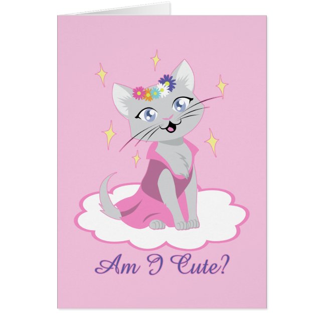 Är jag Cute? Hälsningskort (Framsidan)