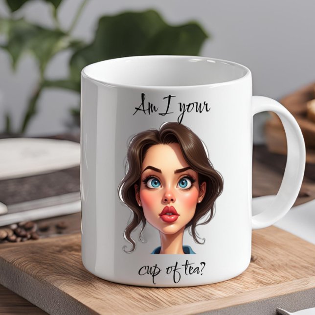 ÄR JAG DIN KOPP AV TEA-noveltyns lustiga presentko (Office worker gifts beautiful women Christmas Father's Day Mother's Day Memorial Day Veteran's Day)
