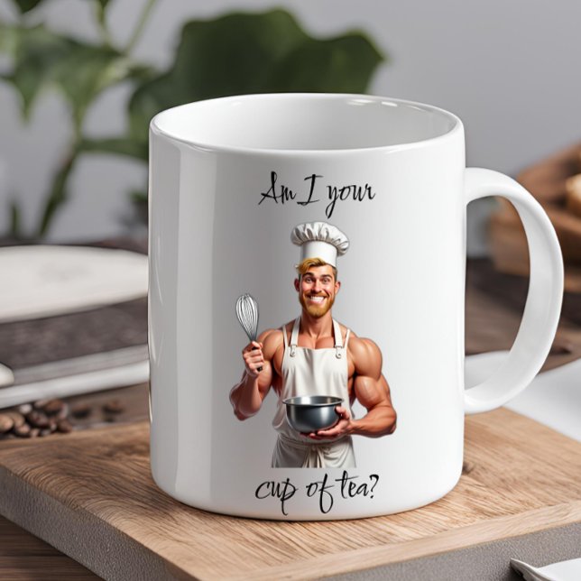 ÄR JAG DIN KOPP AV TEA-noveltyns lustiga presentko (Gifts for her Mothers Day Christmas pinups hunks man maid office gifts coworkers white elephant)