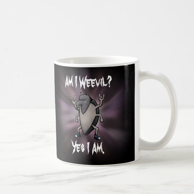 Är jag Weonde Funny Heavy Metall Kaffemugg (Höger)