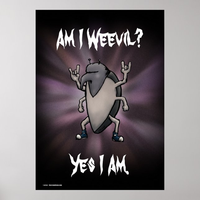 Är jag Weonde Heavy Metall Tecknad Poster? Poster (Framsidan)