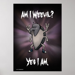 Är jag Weonde Heavy Metall Tecknad Poster? Poster