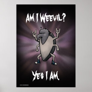 Är jag Weonde Heavy Metall Tecknad Poster? Poster