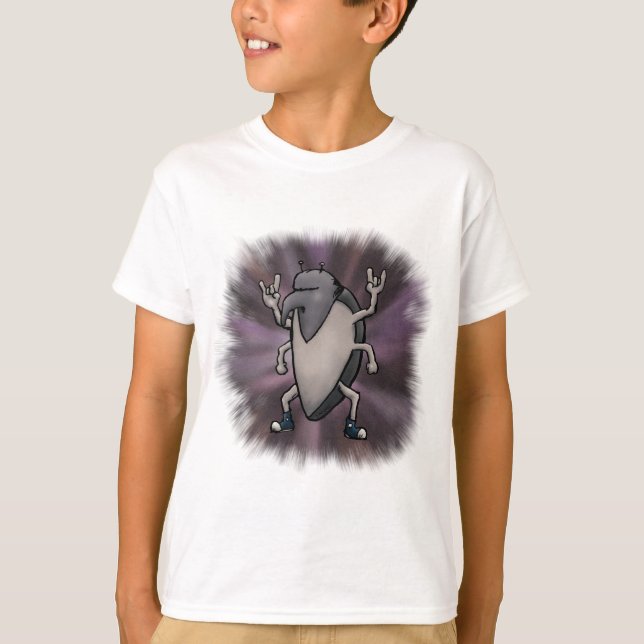 Är jag Weonde Heavy Metall Tecknad? Tee (Framsida)