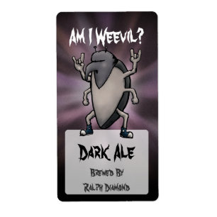 Är jag Weonde Tecknad Homebrew Beer Labels? Fraktsedel