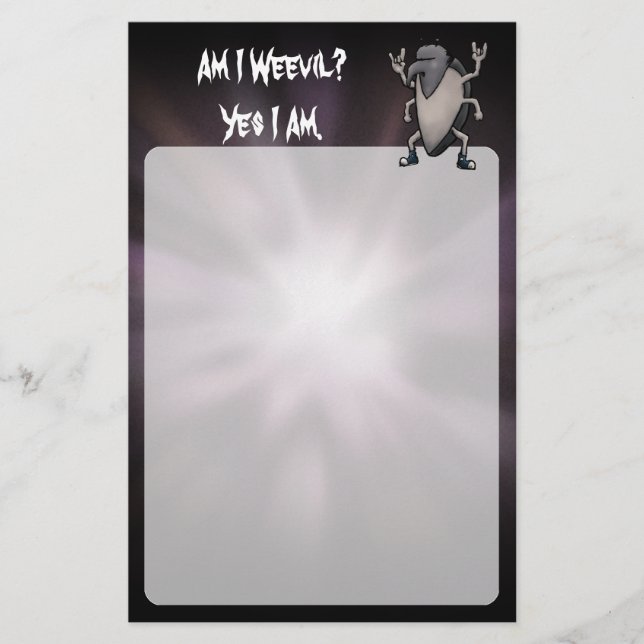 Är jag Weondys funy Heavy Metall Stationery? Brevpapper (Framsida)