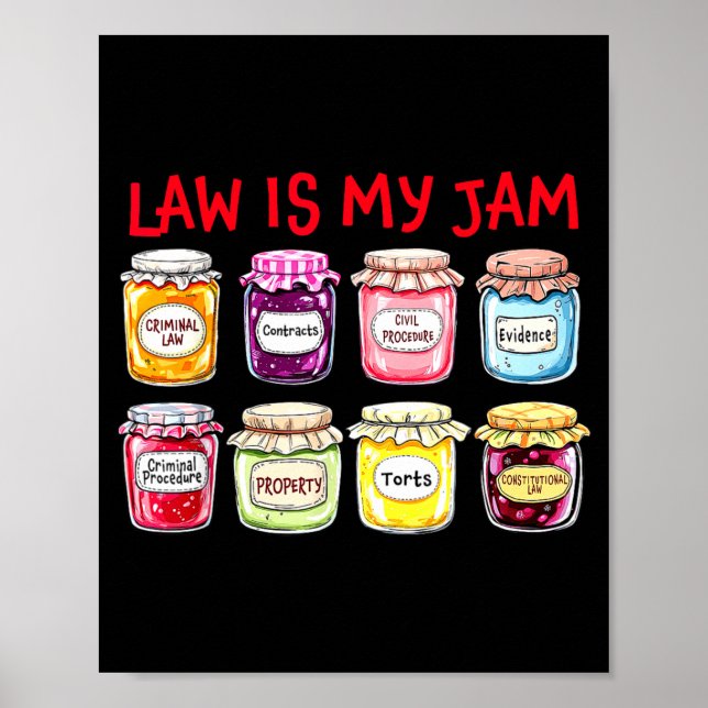 Är Juridik Jam Jurist Advokater Kollega Poster (Framsidan)